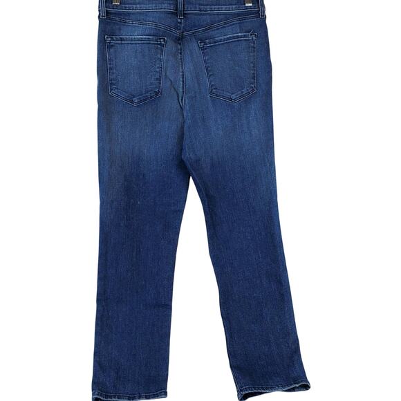 J Brand Ruby High Rise Cropped Jeans 29 Mystic Blue Distressed Gorpcore Casual - Picture 3 of 12